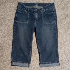 Riders By Lee Blue Denim Women's Capris